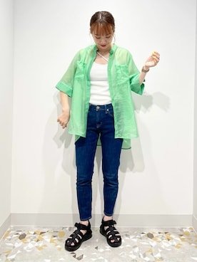 yukaah21さん（レディース・160cm）の夏コーディネート