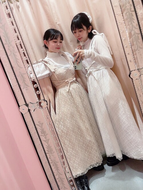 lilLilly リルリリー ハーネス パール チュール 白