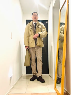 「アイテム（アナログ腕時計）」を使った、Koichiro Akiyamaさん（メンズ・187cm）の秋コーディネート