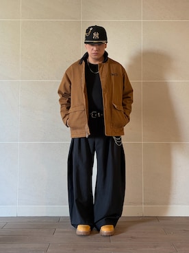 「NIKE（ナイキ）のアイテム（ジャケット/アウター）」を使った、Takashi.e.rさん（メンズ・165cm）の冬コーディネート