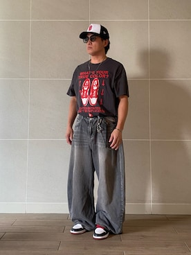 「NIKE(ナイキ)のアイテム(Tシャツ/カットソー)」を使った、Takashi.e.rさん(メンズ・165cm)の秋コーディネート