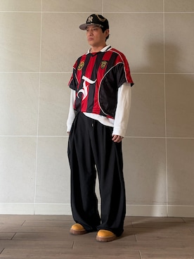 「glabella（グラベラ）のアイテム」を使った、Takashi.e.rさん（メンズ・165cm）の春コーディネート