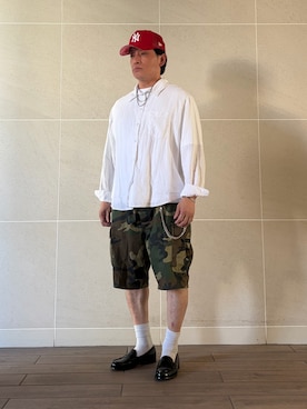 「H&M（エイチ・アンド・エム）のアイテム」を使った、Takashi.e.rさん（メンズ・165cm）の夏コーディネート