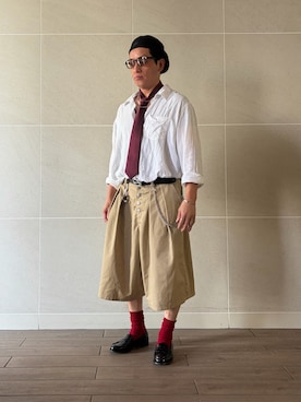 「H&M（エイチ・アンド・エム）のアイテム」を使った、Takashi.e.rさん（メンズ・165cm）の夏コーディネート