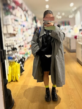 「アイテム（ファッション雑貨、ブルー系）」を使った、saeさん（レディース・163cm）の秋コーディネート
