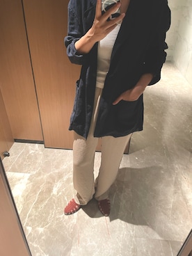 「Steven Alan（スティーブンアラン）のアイテム（サンダル）」を使った、yanさん（レディース・162cm）の春コーディネート