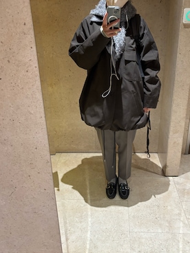 「アイテム（ステンカラーコート）」を使った、yanさん（レディース・162cm）の秋コーディネート