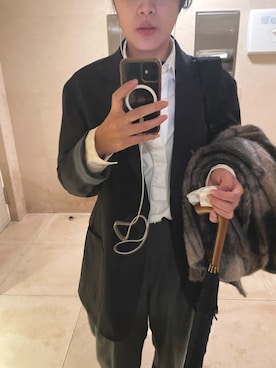 「LOEFF」｜「アイテム（その他アウター）」を使った、yanさん（レディース・162cm）の秋コーディネート