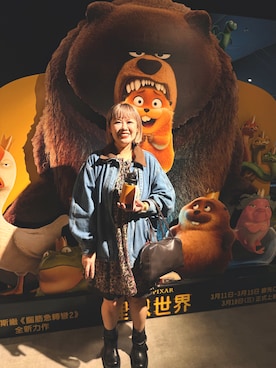 「KBF（ケイビーエフ）のアイテム（ジャケット/アウター）」を使った、amerieeeさん（レディース・163cm）の春コーディネート