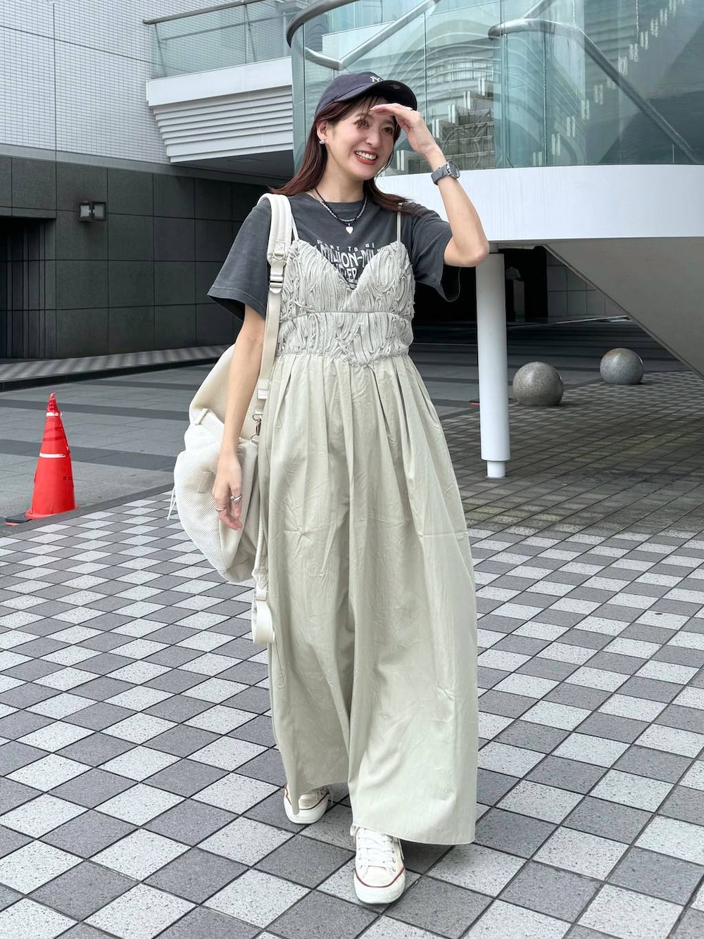 タグ付き未使用】JEANASIS チュールドッキングキャミワンピース