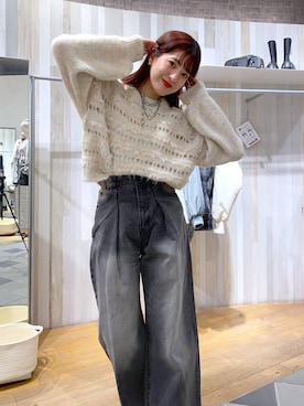 「アイテム（アクセサリー）」を使った、AIKAさん（レディース・159cm・30代）の冬コーディネート