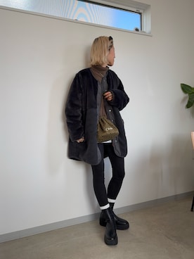 「アイテム（ブルゾン）」を使った、12anna23さん（レディース・158cm）の冬コーディネート