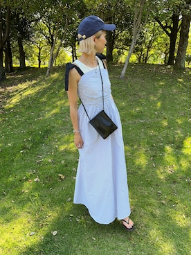 「coca（coca）（コカ）のアイテム（帽子）」を使った、12anna23さん（レディース・158cm）の夏コーディネート