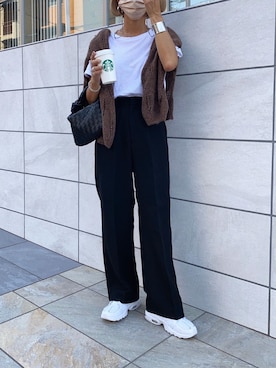 「eMMa（エマ）のアイテム」を使った、12anna23さん（レディース・159cm）の秋コーディネート