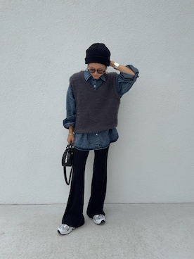 「アイテム（スニーカー）」を使った、12anna23さん（レディース・158cm）の秋コーディネート