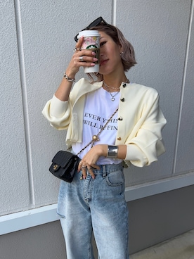 「coca（coca）（コカ）のアイテム（パンツ）」を使った、12anna23さん（レディース・158cm）の春コーディネート