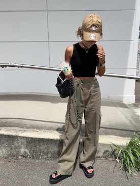 「eMMa（エマ）のアイテム」を使った、12anna23さん（レディース・158cm）の夏コーディネート