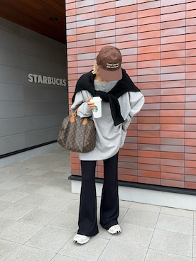 「アイテム（Tシャツ/カットソー）」を使った、12anna23さん（レディース・158cm）の秋コーディネート