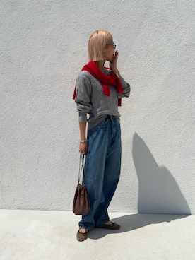 「アイテム（バレエシューズ）」を使った、12anna23さん（レディース・158cm）の秋コーディネート
