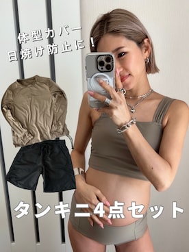 「タンキニ」｜12anna23さん（レディース・158cm）の春コーディネート