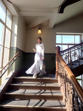 「HONEY MI HONEY（ハニーミーハニー）のアイテム」を使った、RISAさん（レディース・153cm）の夏コーディネート