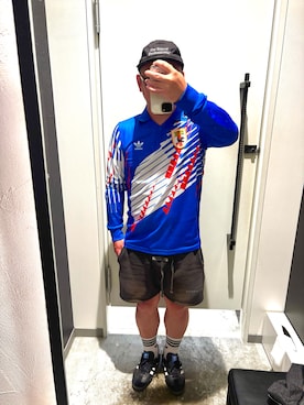 「ENNOY（エンノイ）のアイテム」を使った、TOMOさん（メンズ・165cm）の春コーディネート