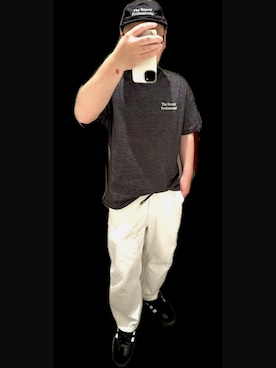 「ENNOY（エンノイ）のアイテム」を使った、TOMOさん（メンズ・165cm）の春コーディネート