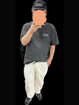 「ENNOY（エンノイ）のアイテム」を使った、TOMOさん（メンズ・165cm）の春コーディネート