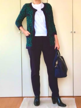 「fredy（フレディ）のアイテム」を使った、ナナセさん（レディース・165cm）の秋コーディネート