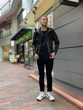 「SOLIDO（ソリード）のアイテム」を使った、Renさん（メンズ・182cm）の夏コーディネート