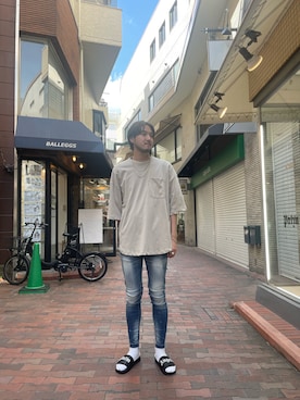 「surt（サート）のアイテム」を使った、Renさん（メンズ・182cm）の夏コーディネート