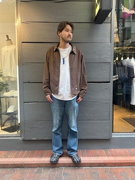 「Children of the discordance（チルドレン オブ ザ ディスコ-ダンス）のDickiesxChildren of the discordance/Dickies Jacket（その他アウター）」を使った、Renさん（メンズ・182cm）の秋コーディネート
