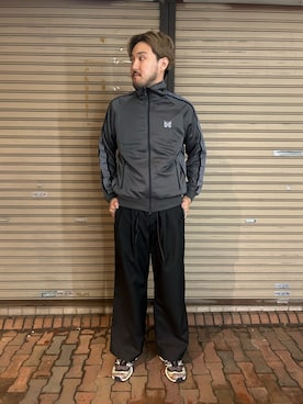 「アイテム（チノパンツ）」を使った、Renさん（メンズ・182cm）の秋コーディネート