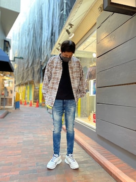 Renさん(メンズ・182cm)の春コーディネート