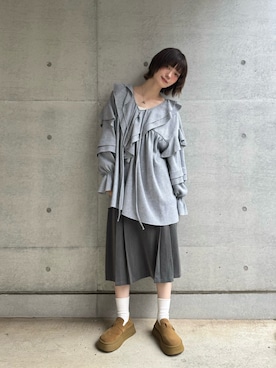 「wee9s（ウィークス）のアイテム」を使った、村濱 遥さん（レディース・162cm）の夏コーディネート