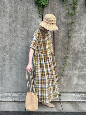 「LE VERNIS（ル・ベルニ）のアイテム」を使った、村濱 遥さん（レディース・162cm）の秋コーディネート