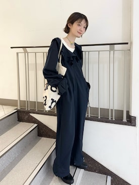 「wee9s（ウィークス）のアイテム」を使った、村濱 遥さん（レディース・162cm）の春コーディネート