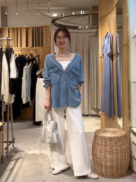「アイテム（パンプス）」を使った、Chisato Tagamiさん（レディース・163cm・20代）の夏コーディネート