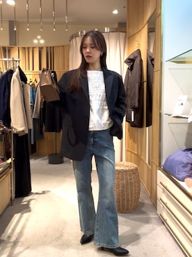 「アイテム（その他アウター）」を使った、Chisato Tagamiさん（レディース・163cm・20代）の秋コーディネート