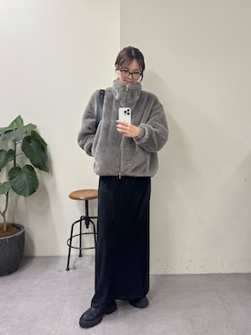 「アイテム（その他アウター）」を使った、Chisato Tagamiさん（レディース・163cm・20代）の秋コーディネート