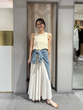 「アイテム（財布/小物）」を使った、Chisato Tagamiさん（レディース・163cm）の夏コーディネート