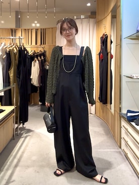 「カーキ」｜Chisato Tagamiさん（レディース・163cm）の夏コーディネート