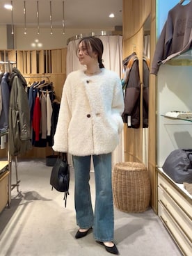 「アイテム（パンプス）」を使った、Chisato Tagamiさん（レディース・163cm）の秋コーディネート