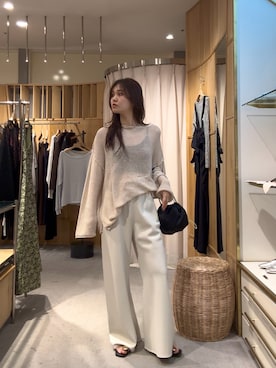 「ワントーン」｜Chisato Tagamiさん（レディース・163cm）の春コーディネート