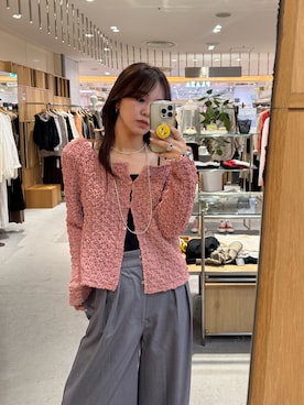 「アイテム（スラックス）」を使った、Chisato Tagamiさん（レディース・163cm・20代）の夏コーディネート