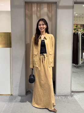 「アイテム（ジャケット/アウター）」を使った、Chisato Tagamiさん（レディース・163cm・20代）の秋コーディネート