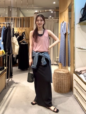 「SHENERY（シーナリー）のアイテム」を使った、Chisato Tagamiさん（骨格ウェーブ・レディース・163cm）の夏コーディネート