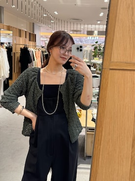 「カーキ」｜Chisato Tagamiさん（レディース・163cm）の夏コーディネート