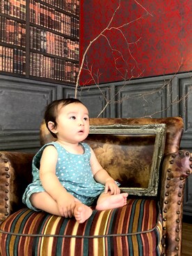 「アイテム（その他トップス）」を使った、おんぷ♪さん（キッズ・80cm）の夏コーディネート