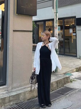 「BEAMS（ビームス）のアイテム（キャミソール）」を使った、KinkiiFongさん（レディース・153cm）の夏コーディネート